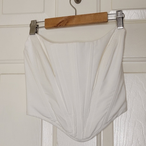 House of CB Juana White Shaped Top Boned Corset - Picture 10 of 15